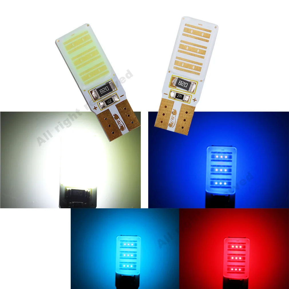 T10 LED Bulb Canbus Error Free High Power COB Lamp W5W 501 dash led car