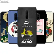 Vespa Scooter Phone Case for Oneplus 7 7 Pro 6 6T 5T Silicone Case for Oneplus 7 7Pro Black Soft TPU Cover Shell