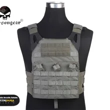 Emerson gear JPC жилет упрощенная версия Тактический джемпер Перевозчик жилет Боевая Шестерня Задняя поддержка серо-зеленый FG EM7344F