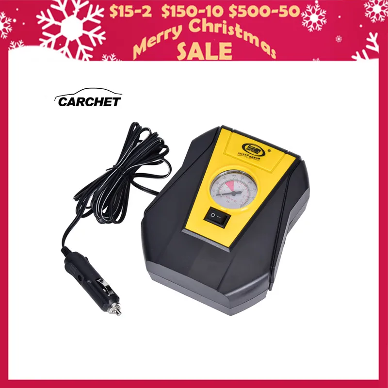 

CARCHET Portable Electric Car Tire Inflator Pump 12V Car Air Compressor Pump LED Light Inflatable Pump for Outdoor Emergency