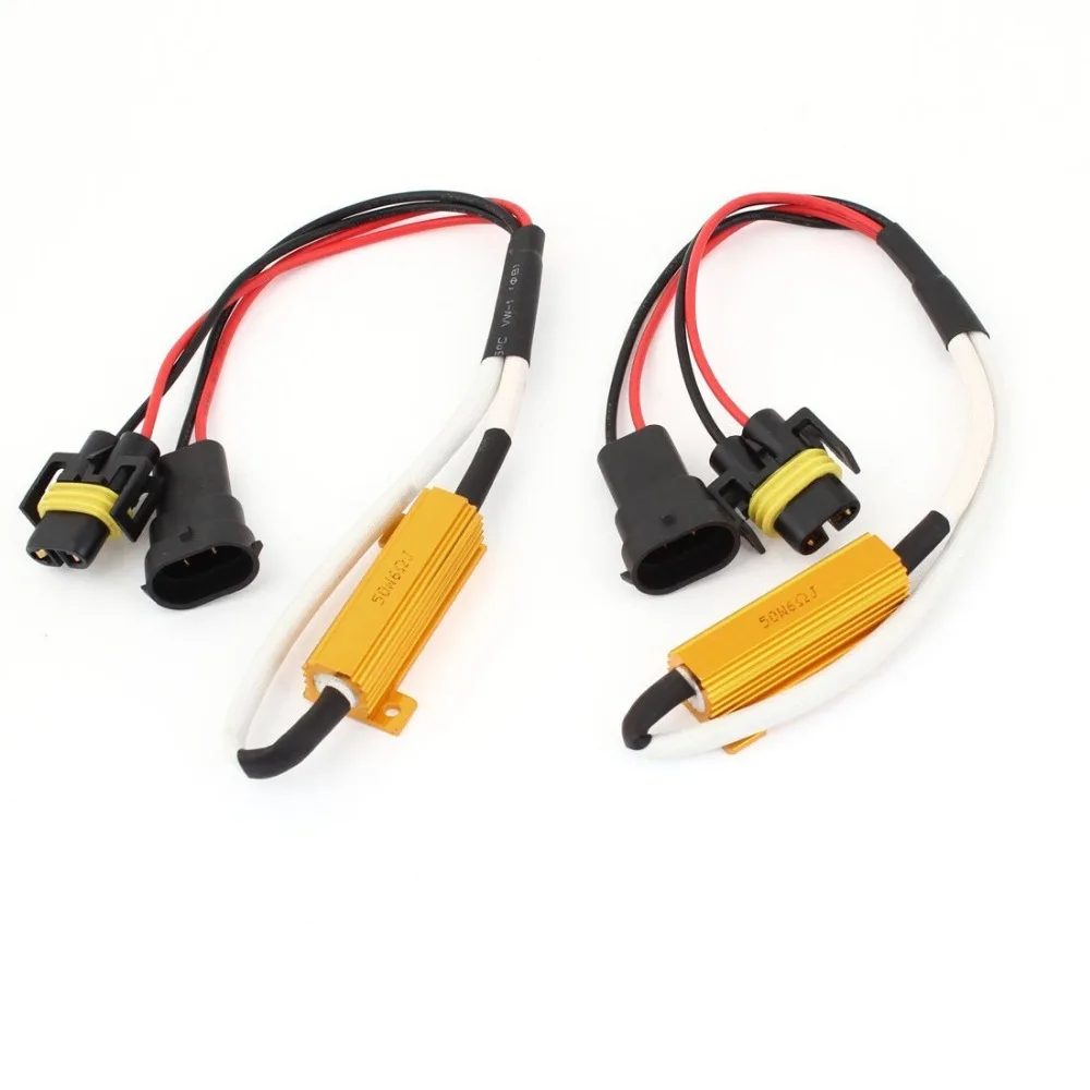 Xyivyg Uxcell 2 Pcs H11 Error Free Load Resistor Bypass