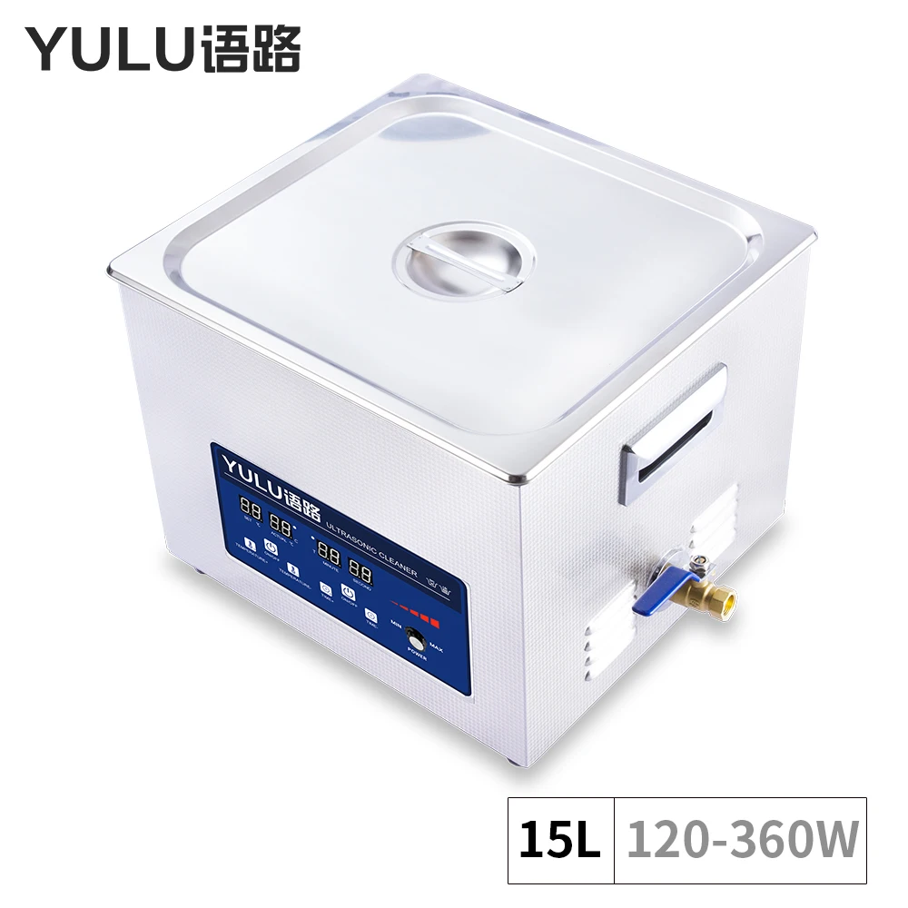 15L Digital power adjust Ultrasonic Cleaner Bath Injector Engine Auto Parts Medical Lab Ultrasound Cleaning Machine PCB Washing