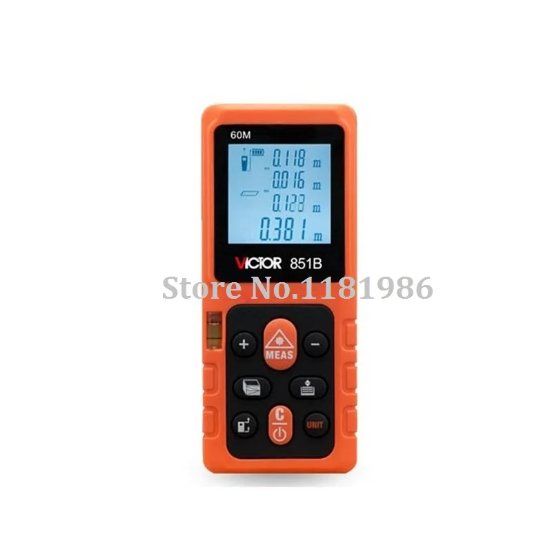 

VC851B Professional Victor 851B DIGITAL Paint laser distance meter laser range finder Max range 60m