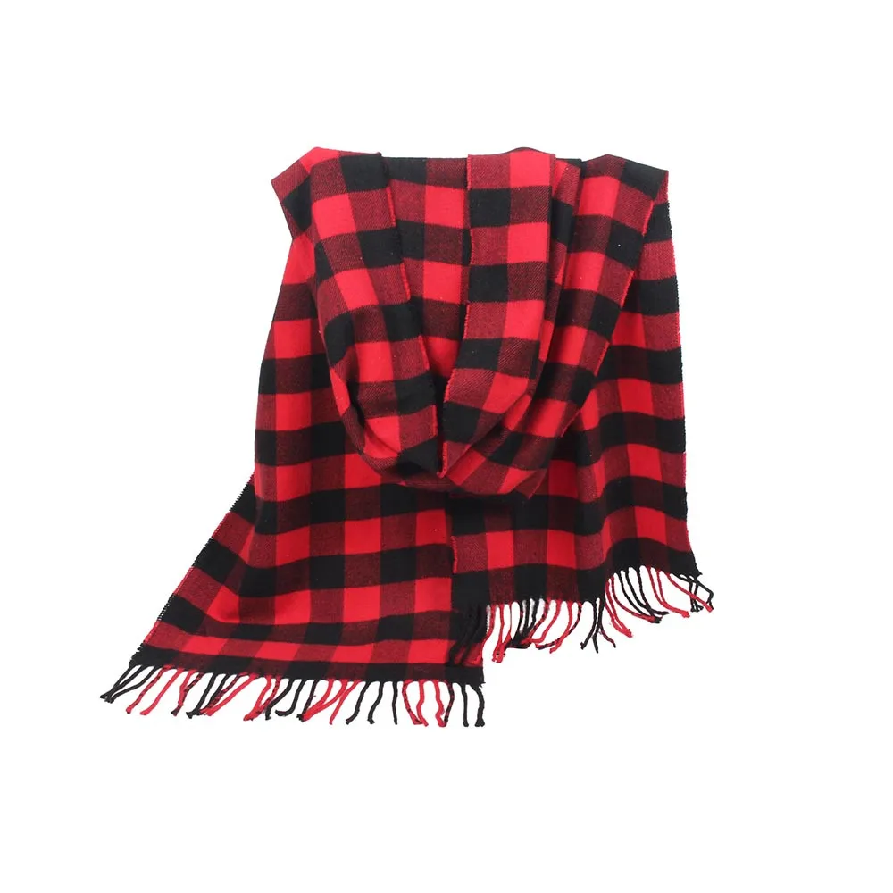 

Fashion Tassels Scarf Women Winter Imitation Cashmere Rectangle Scarves Ladies Elegant Plaid Print Long Shawls And Scarves #YL