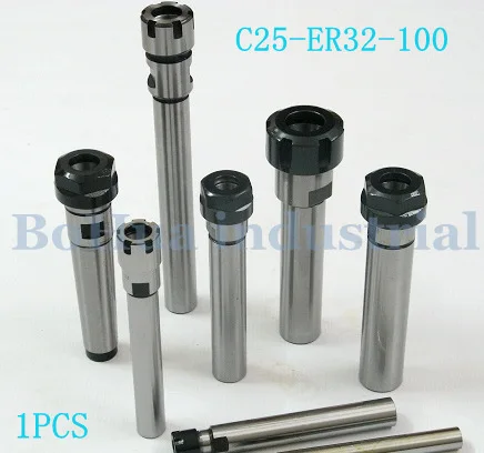 

C25-ER32-100 Collet Chuck Holder Extension Straight Shank for ER32 Collet with ER32 Nut