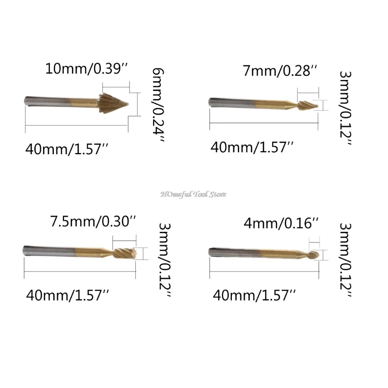 10 шт 1/8 дюймов хвостовик фрезерного ротационный напильник с декоративными швами, бит Набор локаторов резьба по дереву рашпили Dls HOmeful