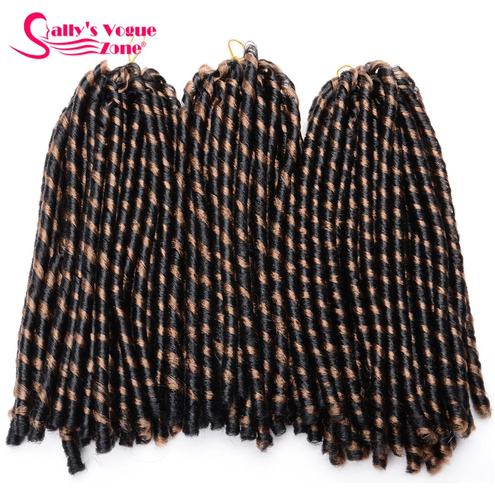 

Sallyhair 14inch 70g/pack Crochet Braids Piano Color Synthetic Braiding Hair Extension Afro Hairstyles Soft Faux Locs Fauxlock