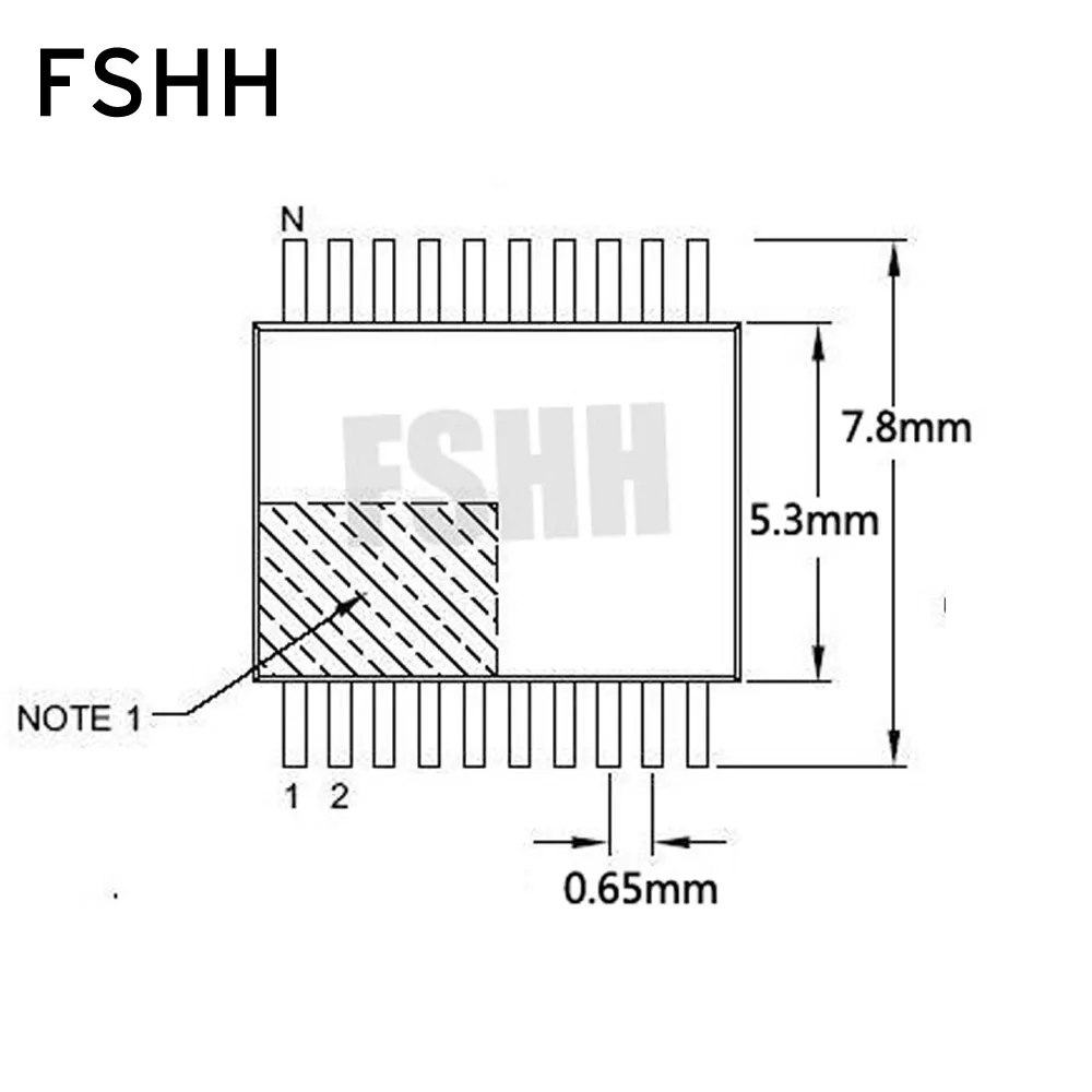 SSOP24 to DIP24 α׷  ġ = 0.65mm ʺ = 5.3mm/7.8mm TSSOP24 SSOP24  , α׷  ġ = mm