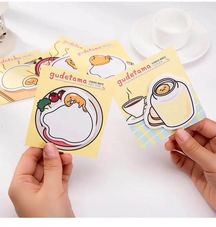 CXZY page cute Gudetama Lazy egg memo pad самоклеящийся блокнот для записей клеящийся бумажный стикер kawaii Корейская школьная записная книжка 3B818