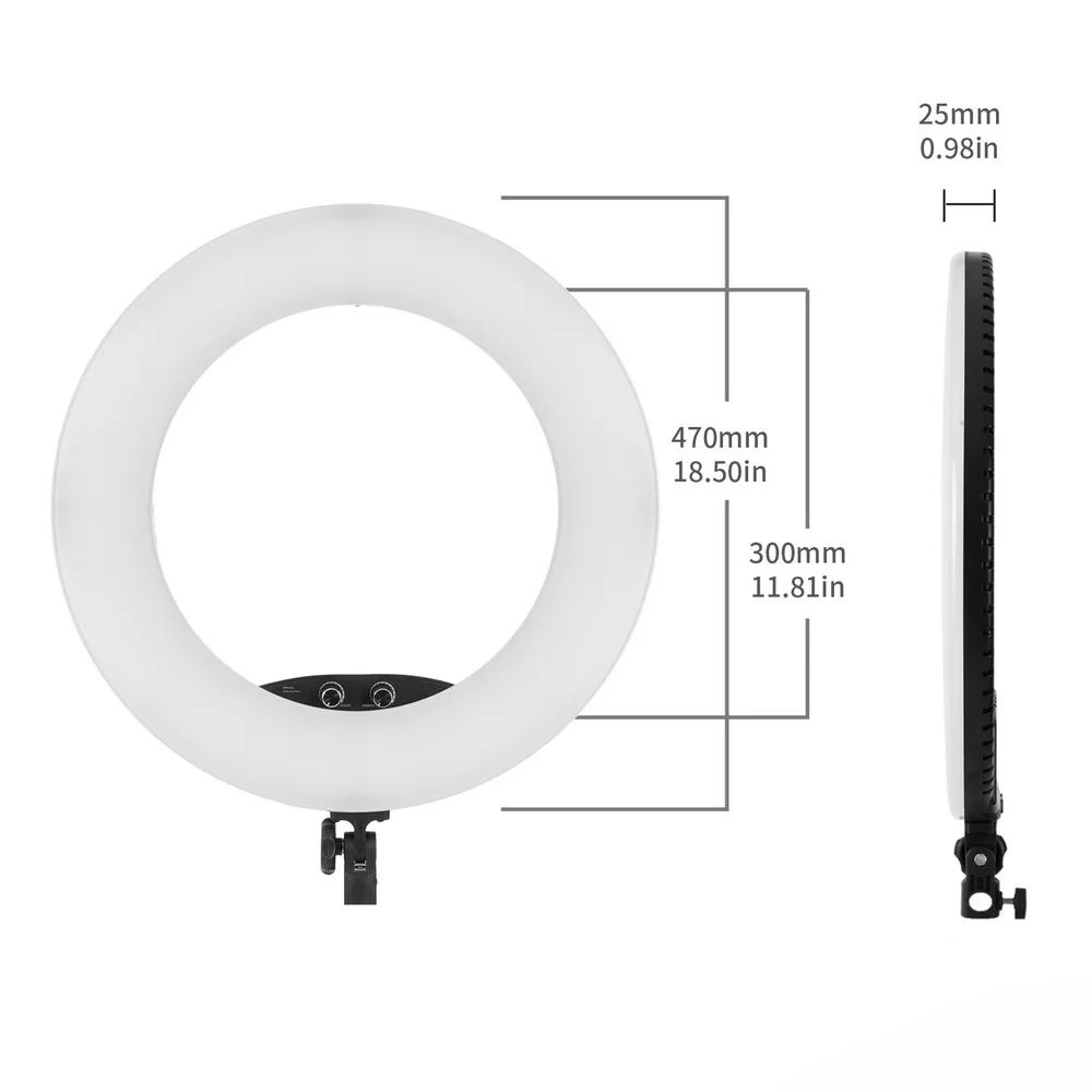 RL-560D RL-860D Photogtaphy светодиодный кольцевой светильник двухцветный 3200 K-5600 K для DSLR камеры смартфона фото Автопортрет видеосъемка