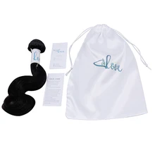 450 шт заказной бренд напечатанный волос упаковка набор волос пучок обертывания и бирки на волосы и волосы шелковые атласные сумки