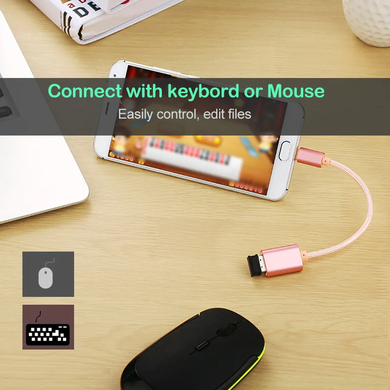 Кабель USB Type C OTG адаптер для Huawei Honor 8 9 10 V10 P9 P10 P20 P30 Mate 20 X Pro Lite Nova 2S 3 4