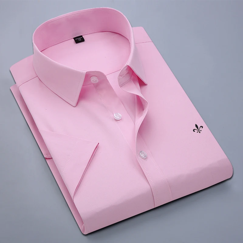Dudalina Camisa Male Shirt Short Sleeve Men Shirt Brand Clothing Casual Slim Fit Camisa Social Masculina Chemise Homme No Pocket