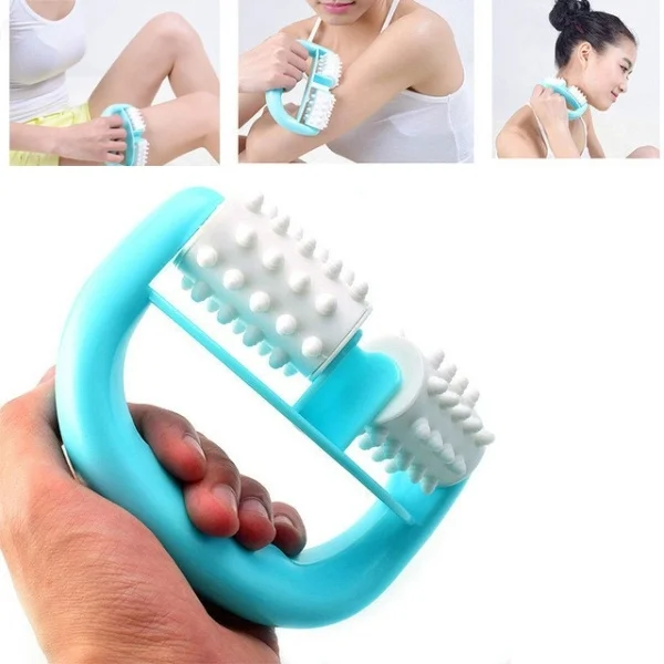 

1pc Blue D Type Fat Control Roller Massager Cellulite Leg Abdomen Neck Buttocks Fast Anti Cellulite Face Lift Tools Roller