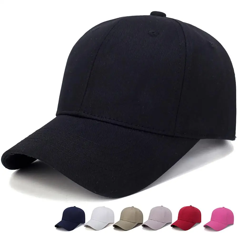 

Outdoor Sun Men Women Hat Cotton Light Board Solid Color Baseball Caps Hats Men 2019 Fashion