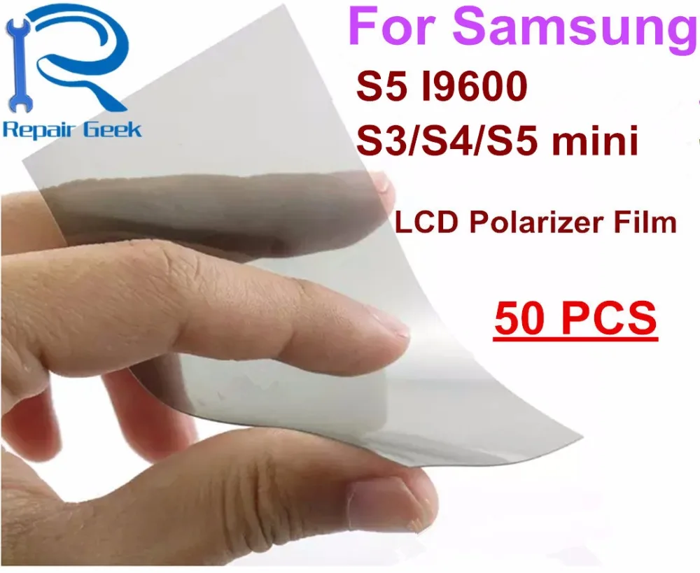 Flex Cable Anti Static LCD Light Polarizer Polarized Film For Samsung S7 S6 S5 S4 S3 mini Polaroide 50pcs | Мобильные телефоны и