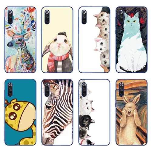 

For Xiaomi Mi 9 Silicone Case Back Cover For Xiaomi Mi 9SE / Pocophone F1 Soft TPU Case