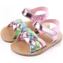 Стиль сандалии для девочек модные летние детская сандалия первые ходунки пляжные сандалии первые ходунки Уличная обувь для прогулок