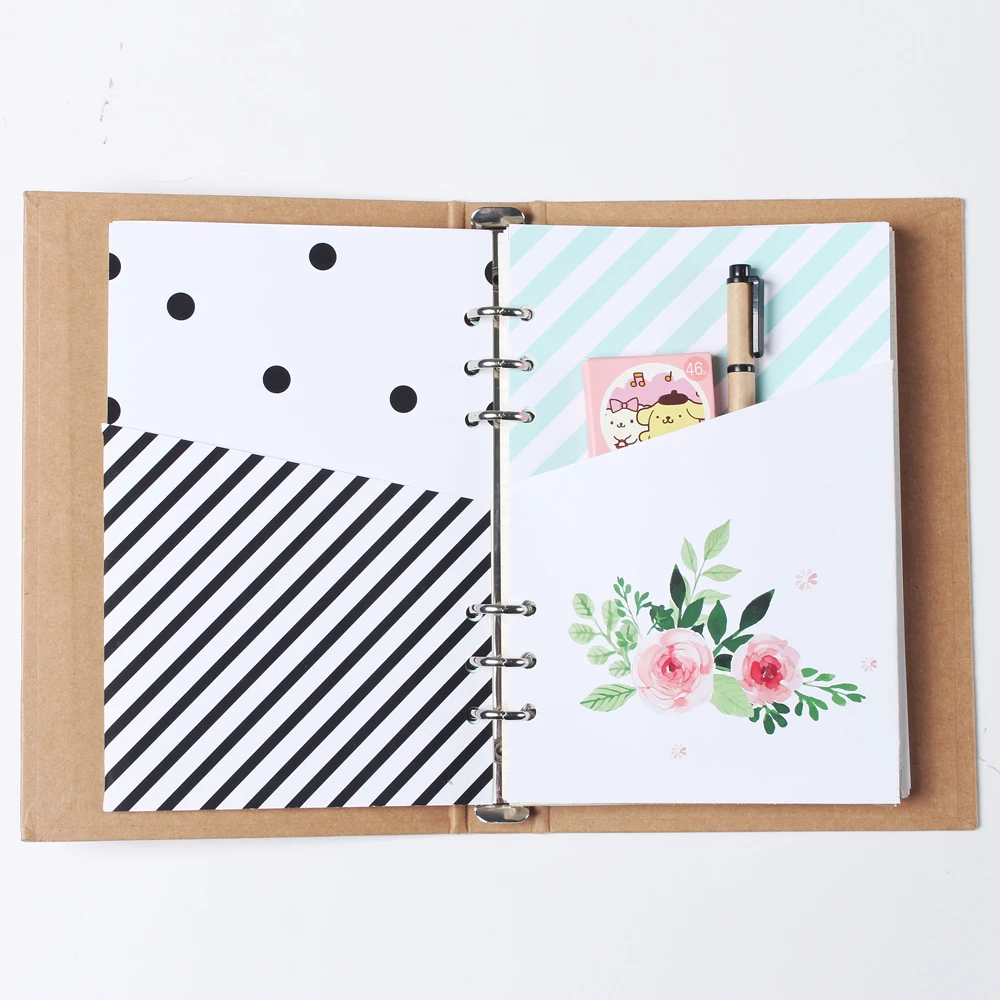 Buy New cute original creative handmade 6 holes binder