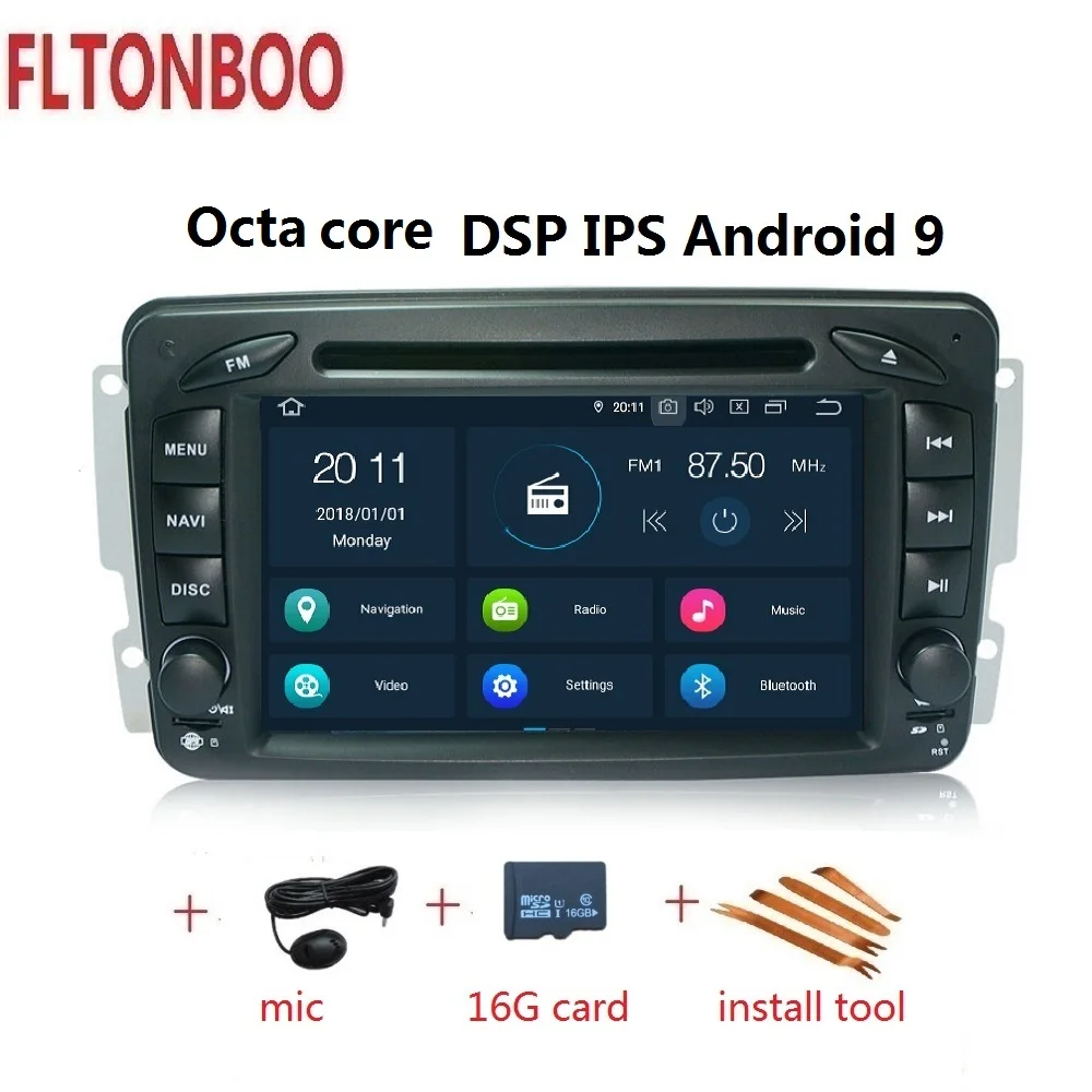 

7" Android 9 for Mercedes Benz W209 W203 W168 W463 Viano W639 Vito Vaneo E-W210 car gps navigation,DSP,px5,px6,octa core,4GB RAM