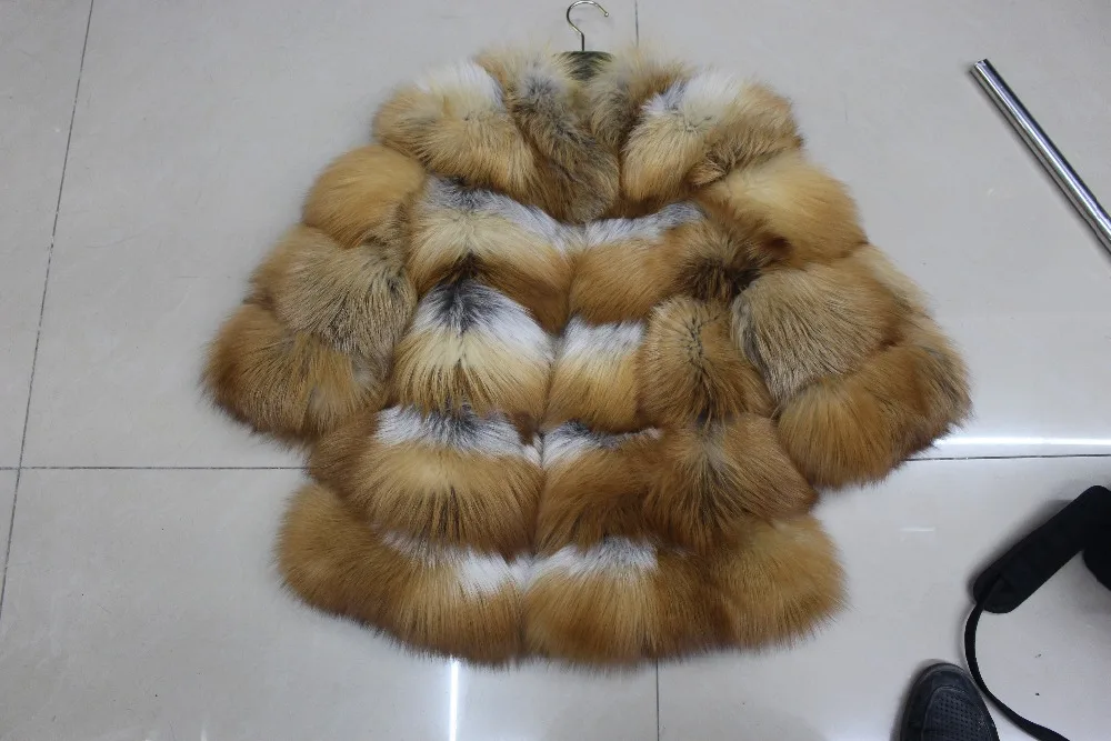 Linhaoshengyue модное женское пальто из меха Красной лисы, зимнее модное пальто