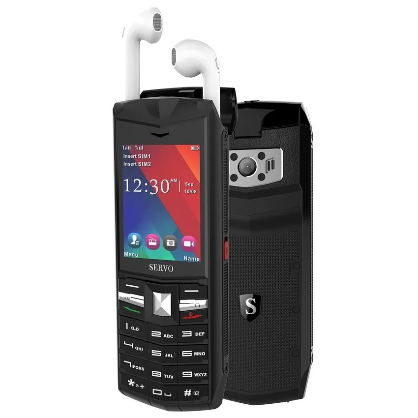 

SERVO R26 2.4" Mobile Phone TWS 5.0 Bluetooth wireless headphone Unlock cell phone 3000mAh Power Bank phones Dual sim cellphone
