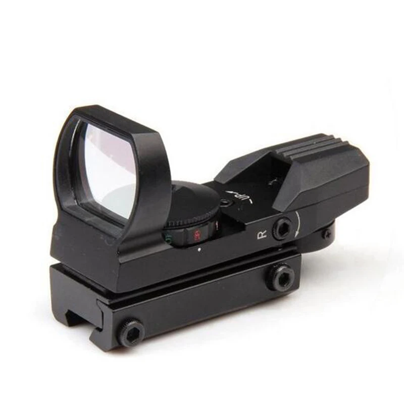 

4 Reticle Red /Green Dot Tactical Reflex Sight Scope Mount For 11 / 20mm Rail Hunting telescope