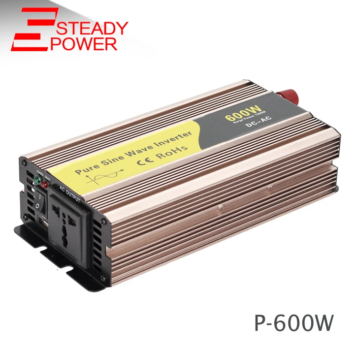 

pure sine wave 12v 24v dc to 110v 220v ac 600w power inverters