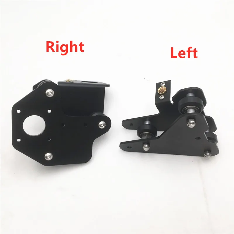 Goede 1 Pcs 3D Printer Onderdelen CR 10 S4 S5 X as Motor Beugel Rechts Links X As voor Achter Motor Mount Plaat Met Wielen T Moer