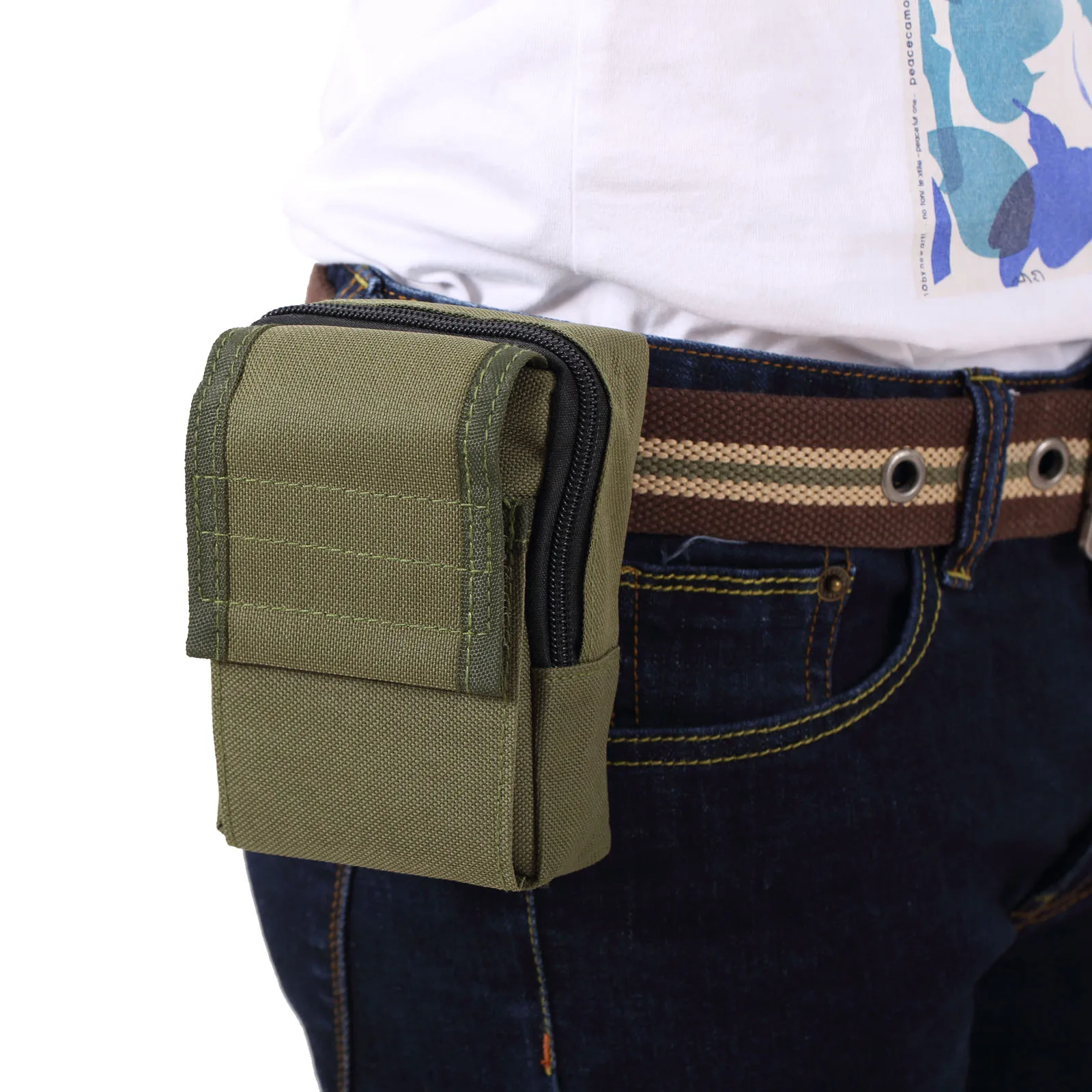 

Durable Outdoor Investigate Tool Pouch Hook Loop Zippered Bag Small Bag Hunting Pack