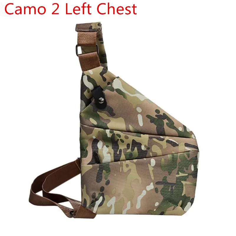 Мужская поясная сумка, Прямая поставка - Цвет: Camo 2 Left Chest