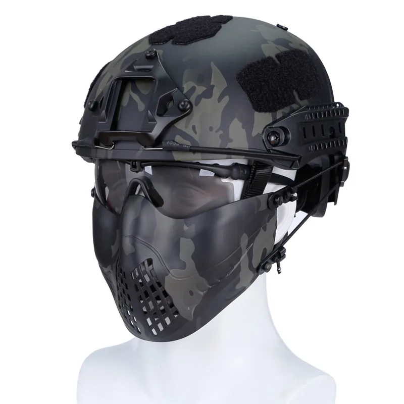 Тактический Пейнтбол поезд маска для страйкбола Защитный Половина уход за кожей лица пилот маски для лица щит Охота стрельба военная