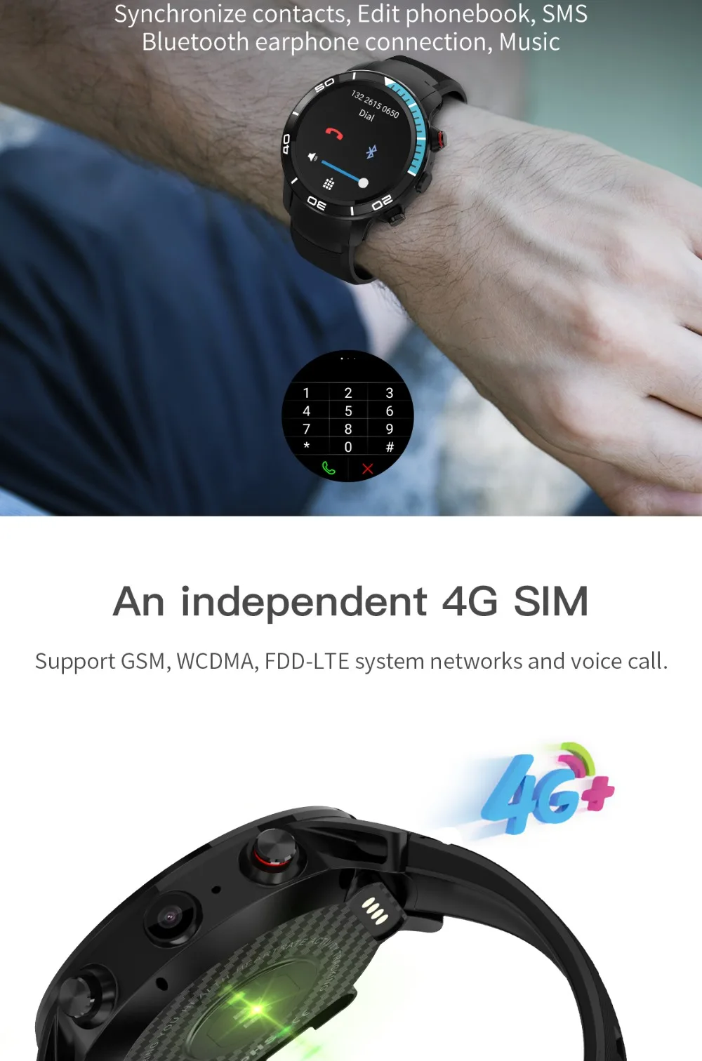 H8 Смарт-часы 4G сетевой вызов Android 7,1 поддержка Nano SIM gps локатор Bluetooth smartwatch мужские и женские PK hua wei xiao mi часы