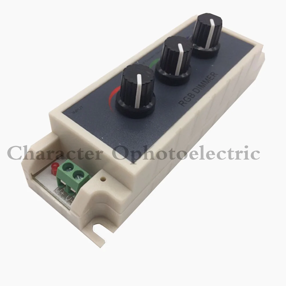 1PCS DC12-24V 3A rgb controller 3 channel RGB led dimmer controller for led strip 3528 5050