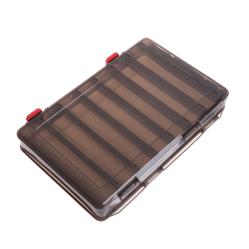 

Fishing Box Bait Lure Hook Storage Double Side V Shaped Tackle 14 Compartments high quality