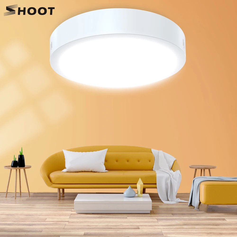 

SHOOT LED Panel Lamp LED Ceiling Light 12W 18W Down Light Surface Mounted AC 85-265V Modern Lamp For Home Hotel Decor Lighting