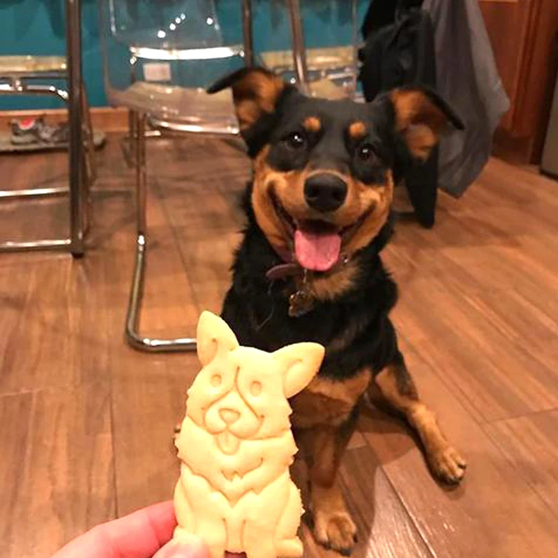 3pcs Happy Corgi cookie cutter 1