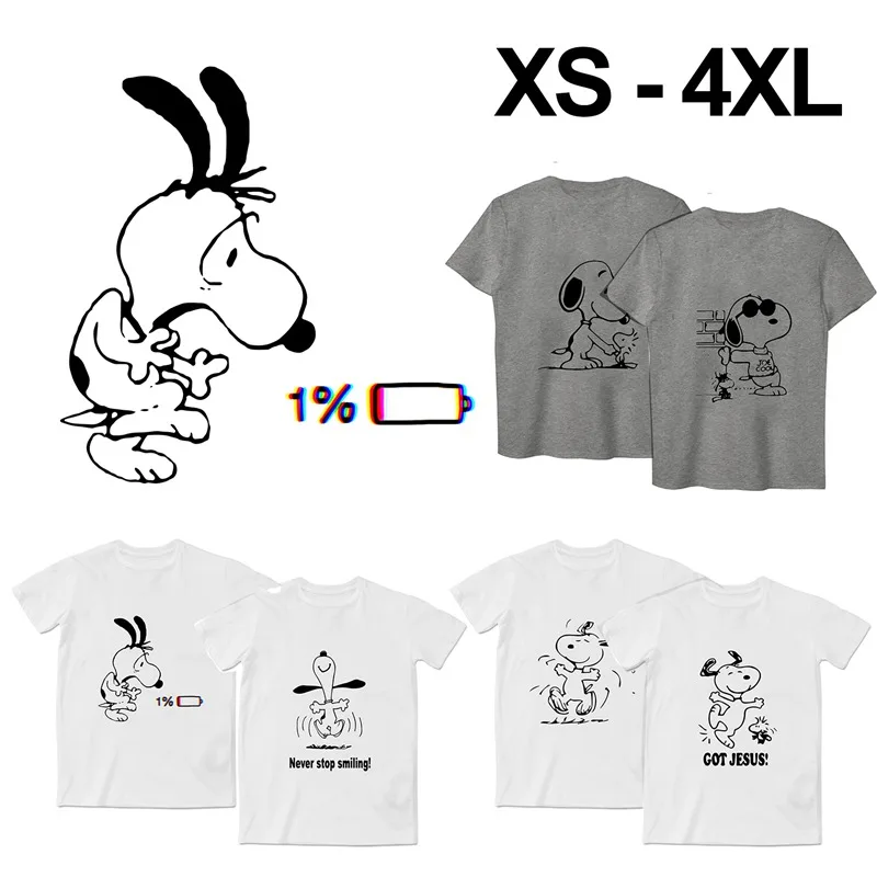 Snoopy Harajuku модная футболка унисекс с принтом Летний стиль Горячая Аниме милый дизайн Топ Футболка