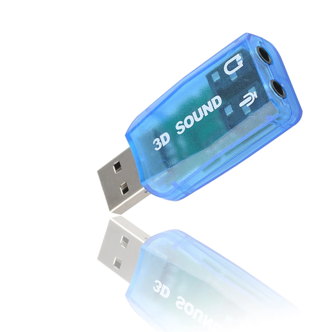 Новая USB звуковая карта внешняя 5,1 каналов w/3,5 мм разъем для наушников и микрофона интерфейс компьютера стерео микрофон аудио USB конвертер