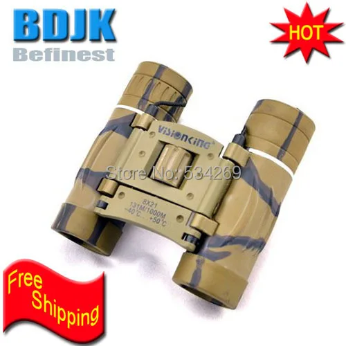 

8X21mm Hand Camouflage Folding Binoculars Telescope 129M Fieldof View Free Shipping