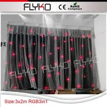 3x2 м продукт звезды ткань под занавес