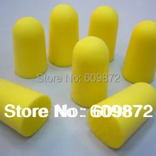 Анти-шум полиуретановые поролоновые ушные тампоны, путешествия пены ушные наконечники, Спящая шумоподавление затычки, 5 пар/лот, Сингапур Пост