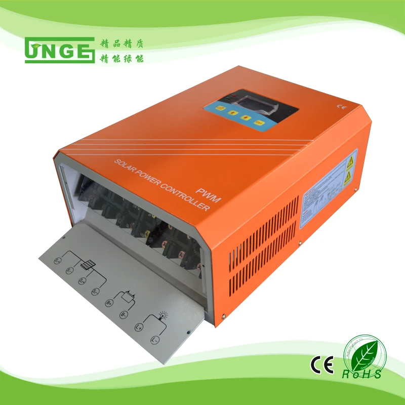 

200A 24V High power LCD display solar charge controller with USB output,regulator with RS232 interface for communication