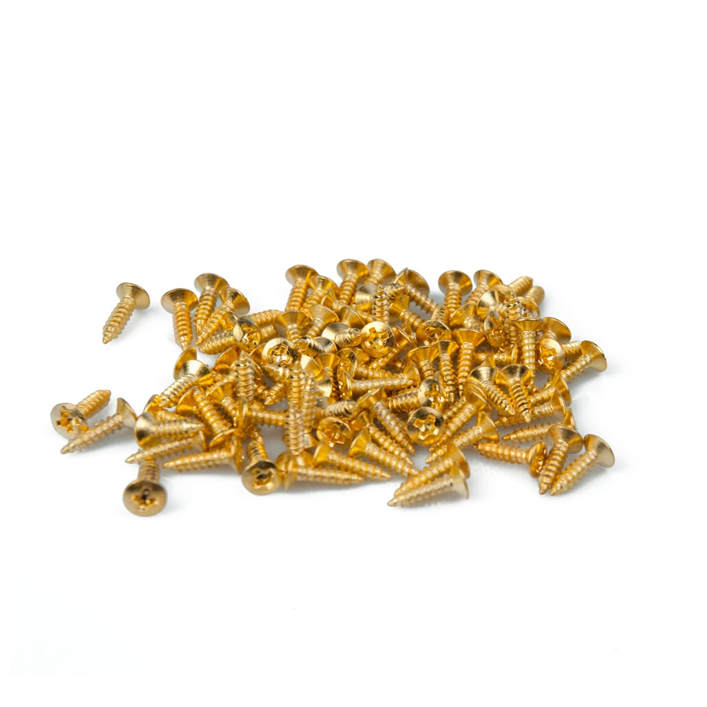 1000PCS 11mm* 6mm Electric Guitar Screws For Pickguard Back Plate Mount