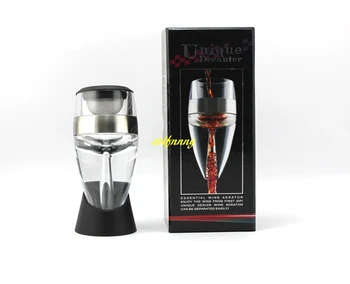 

24pcs/lot New idea fast sober Acrylic Wine Aerator Quick Aerating Red Wine Whiskey Magic Aerator Decanter Wine Pourer Spout