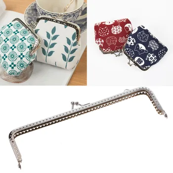 

18cm Square Metal Frame Kiss Clasp For Handle Bag Purse Accessories DIY Sewing Handbag Handle