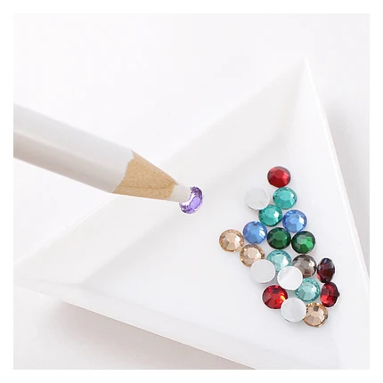 Nail Art Dotting Tools the Pen Wax Crystal Picking Pencil for Rhinestones Nailart Manicure Manicura Rhinestone Picker | Красота и