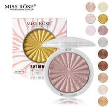 Miss Rose Glow Kit Макияж для лица Палитра мерцающая пудра база-хайлайтер осветитель макияж бронзаторы изюминка контур