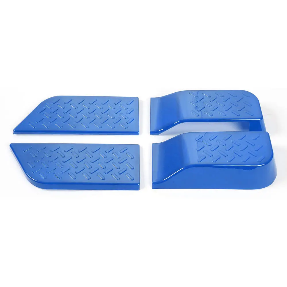 Us 64 47 6 Off 4pcs Blue Car Interior Door Panel Trim Plate Cover Fit For 07 10 Jeep Wrangler Sahara 3 8l 2d Automobile Styling Accessories In