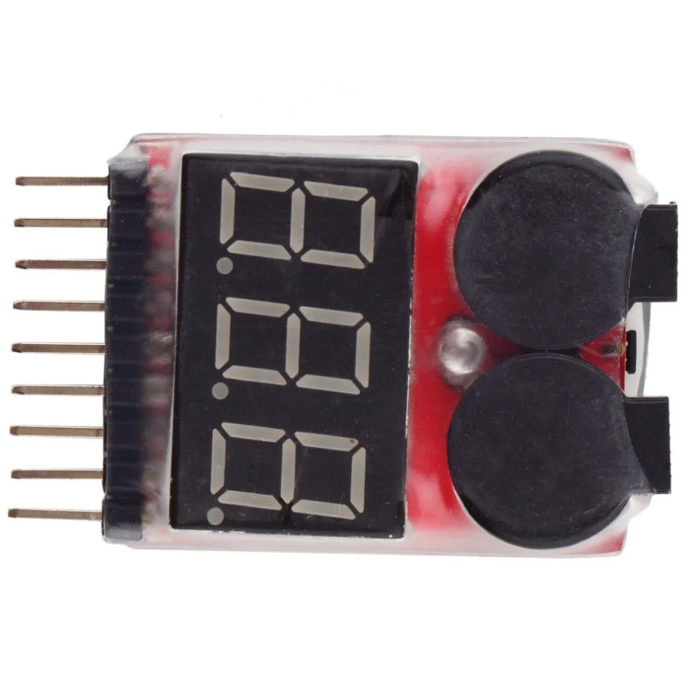 Testeur Tension Batterie Lipo 1-8S Alarme Sonore 2 en 1